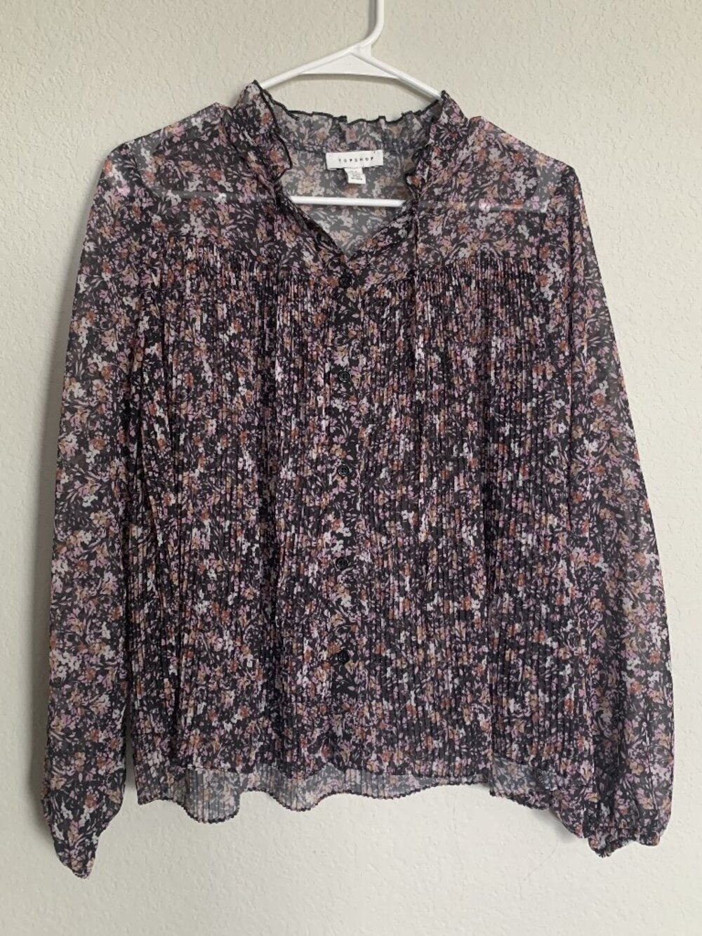 Topshop Floral Blouse